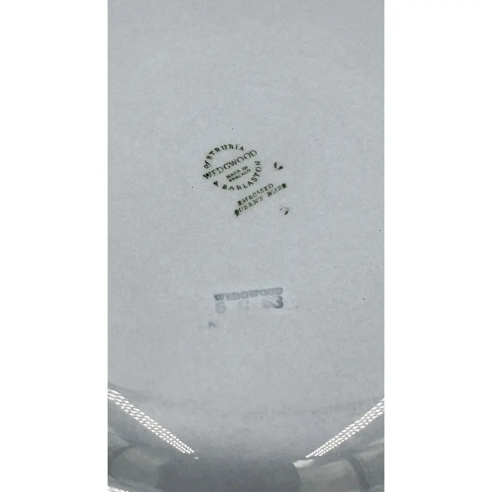 Wedgwood Embossed Queens Ware 3pc Dinner Salad Dessert Plates United Kingdom